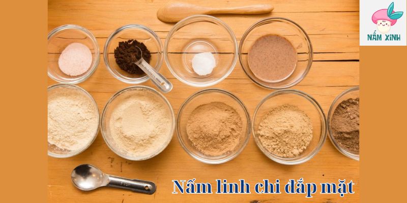 Nấm linh chi đắp mặt